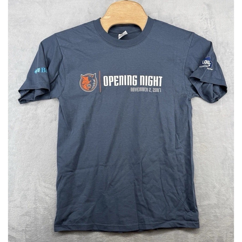 Anvil Charlotte Bobcats Opening Night 11/02/07 Preshrunk Cotton T-Shirt Men's M - Picture 1 of 6